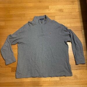 Polo Ralph Lauren Estate Rib Quarter Zip Sweater Gray Men’s XXL